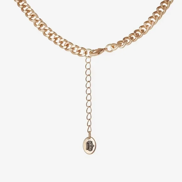 Juicy Couture Gold Heart Crown Necklace - Picture 5 of 9